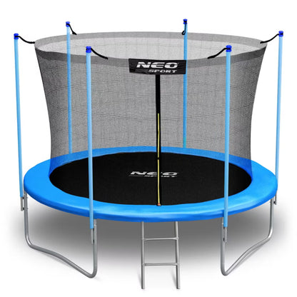 Havetrampolin 252 cm med Sikkerhedsnet og Stige Blå