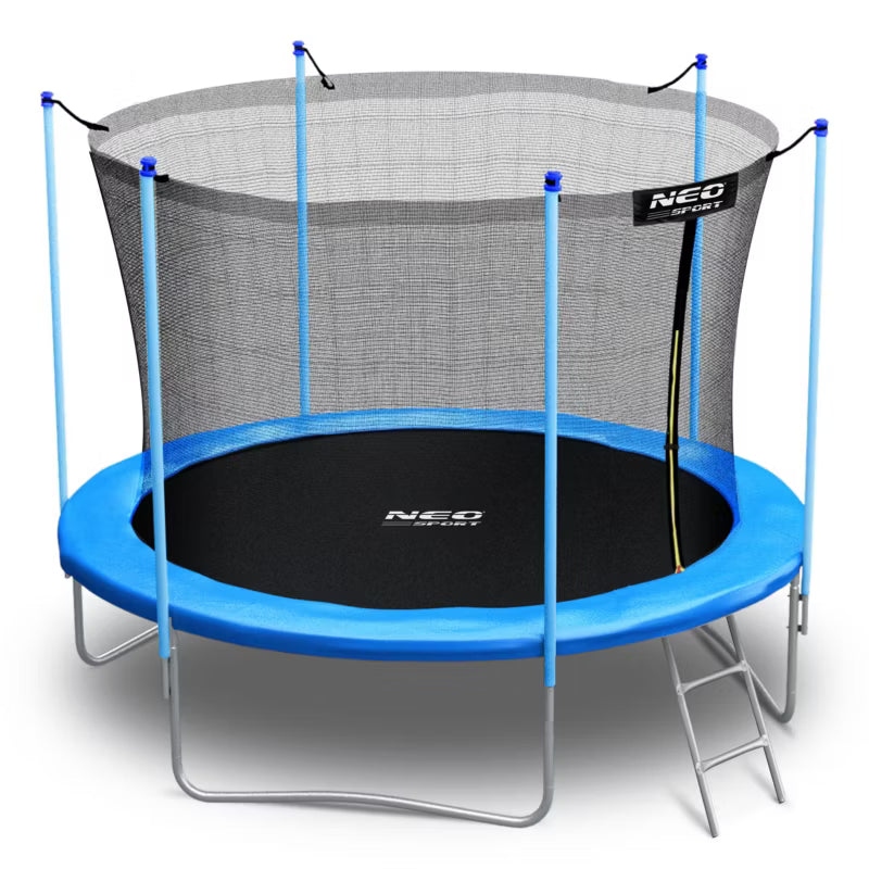 Havetrampolin 252 cm med Sikkerhedsnet og Stige Blå