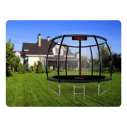 Havetrampolin 252 cm Grøn med Indvendigt Sikkerhedsnet NS-08C231