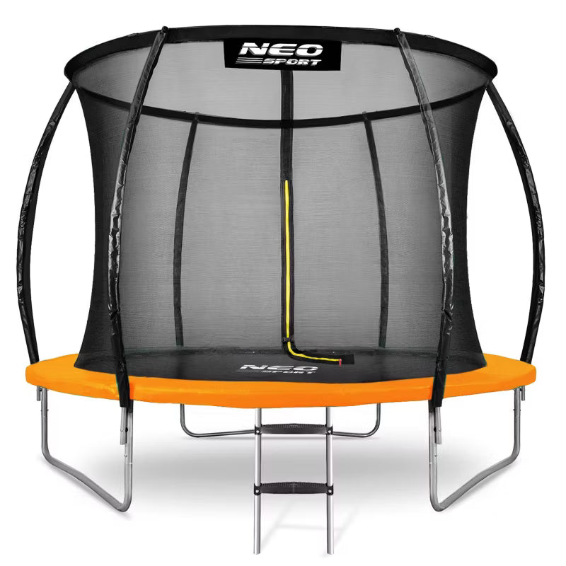 Havetrampolin 252 cm Orange med Indvendigt Sikkerhedsnet NS-08C201