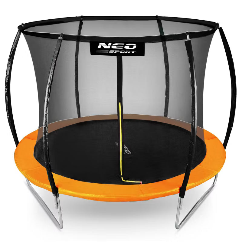 Havetrampolin 252 cm Orange med Indvendigt Sikkerhedsnet NS-08C201