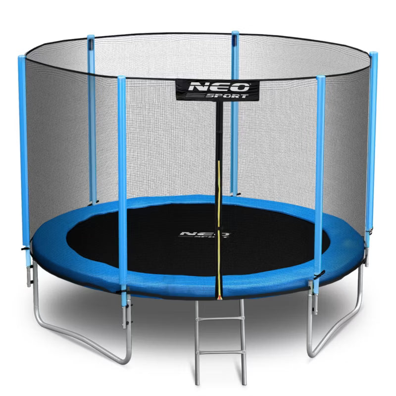 Havetrampolin 252 cm Blå med Sikkerhedsnet og Stige