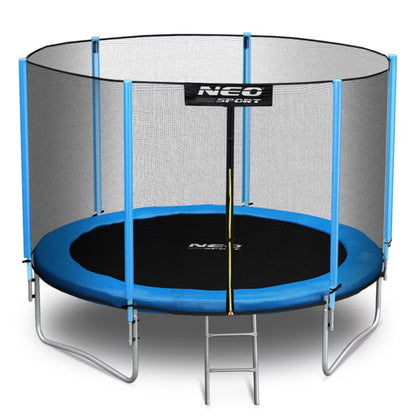 Havetrampolin 252 cm Blå med Sikkerhedsnet og Stige