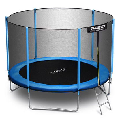 Havetrampolin 252 cm Blå med Sikkerhedsnet og Stige