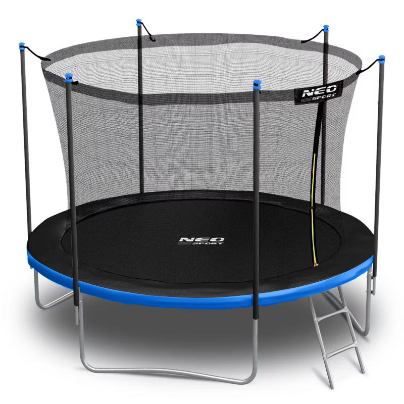 Havetrampolin 252 cm Blå med Indvendigt Sikkerhedsnet og Stige NS-08W241