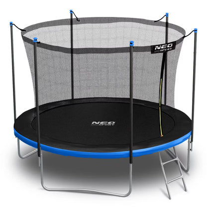 Havetrampolin 252 cm Blå med Indvendigt Sikkerhedsnet og Stige NS-08W241