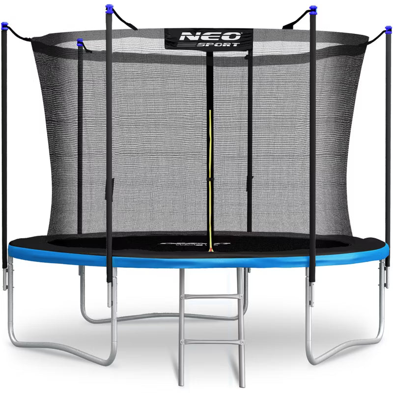 Havetrampolin 252 cm Blå med Indvendigt Sikkerhedsnet og Stige NS-08W241
