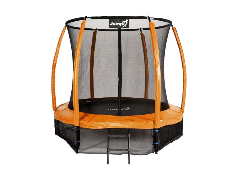 Havetrampolin 252 cm Orange med Indvendigt Sikkerhedsnet