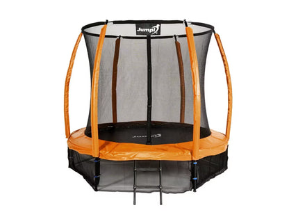Havetrampolin 252 cm Orange med Indvendigt Sikkerhedsnet