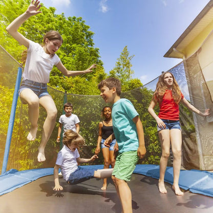 Havetrampolin 305 cm med Sikkerhedsnet og Stige Blå