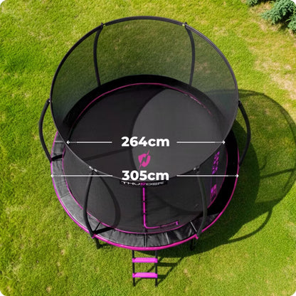 Havetrampolin 305 cm med Indvendigt Sikkerhedsnet og Stige