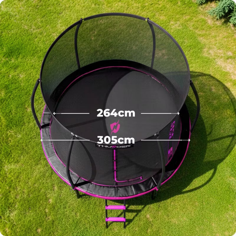 Havetrampolin 305 cm med Indvendigt Sikkerhedsnet og Stige