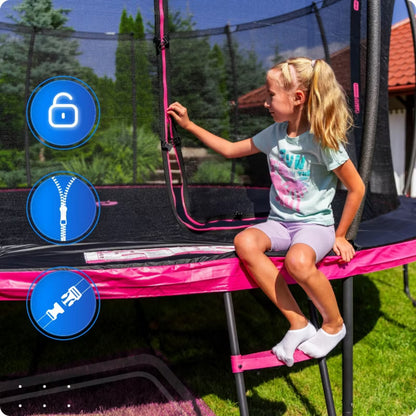 Havetrampolin 305 cm med Indvendigt Sikkerhedsnet og Stige
