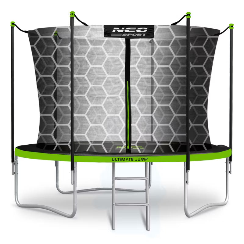 Havetrampolin 312 cm Grøn med Indvendigt Sikkerhedsnet NS-10W231