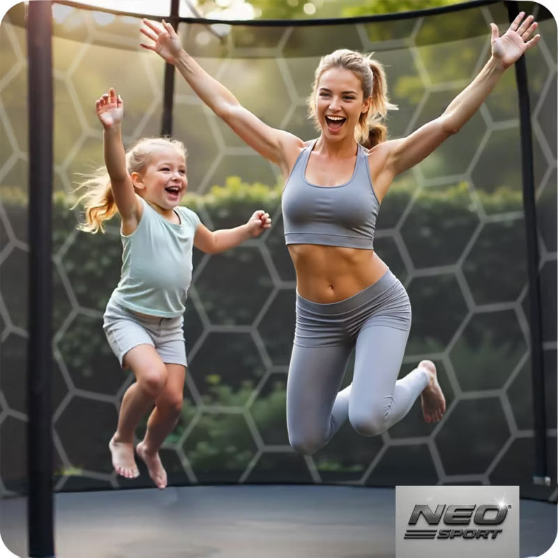 Havetrampolin 312 cm Grøn med Indvendigt Sikkerhedsnet NS-10W231