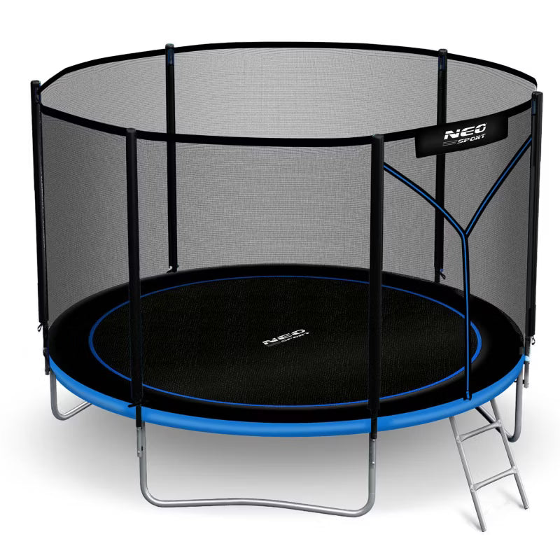Havetrampolin 312 cm med Sikkerhedsnet og Stige Blå