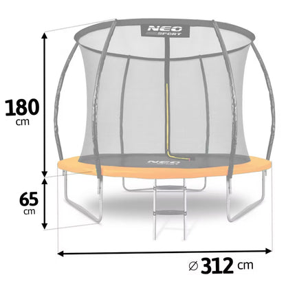 Havetrampolin 312 cm med Sikkerhedsnet NS-10C201