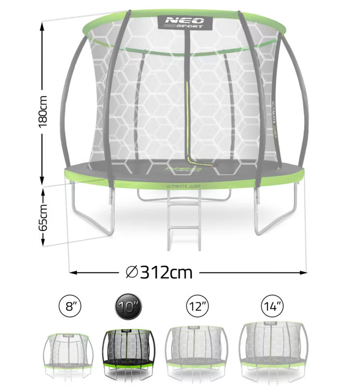 Havetrampolin 312 cm Grøn NS-10C221