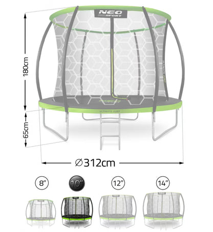 Havetrampolin 312 cm Grøn NS-10C221