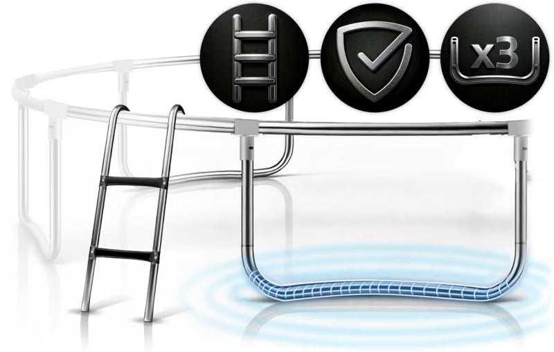 Havetrampolin 312 cm Grøn NS-10C221