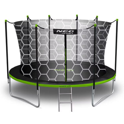 Havetrampolin 374 cm med Sikkerhedsnet og Stige 5903890619800