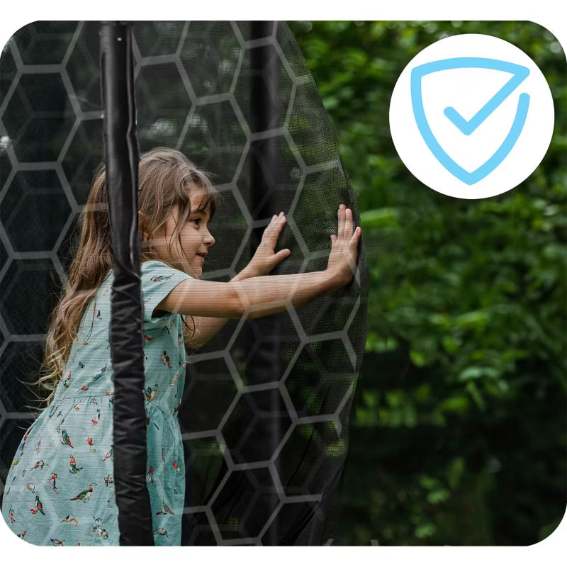 Havetrampolin 435 cm Grøn med Indvendigt Sikkerhedsnet NS-14C221