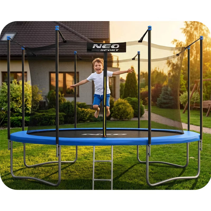 Havetrampolin 435 cm med Indvendigt Sikkerhedsnet og Stige
