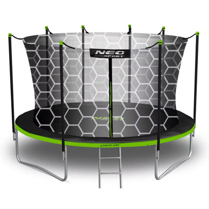 Havetrampolin 465 cm med Indvendigt Sikkerhedsnet Grøn