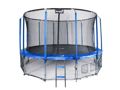 Havetrampolin 487 cm Blå med Indvendigt Sikkerhedsnet