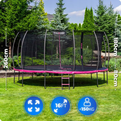 Havetrampolin 488 cm med Sikkerhedsnet og Stige