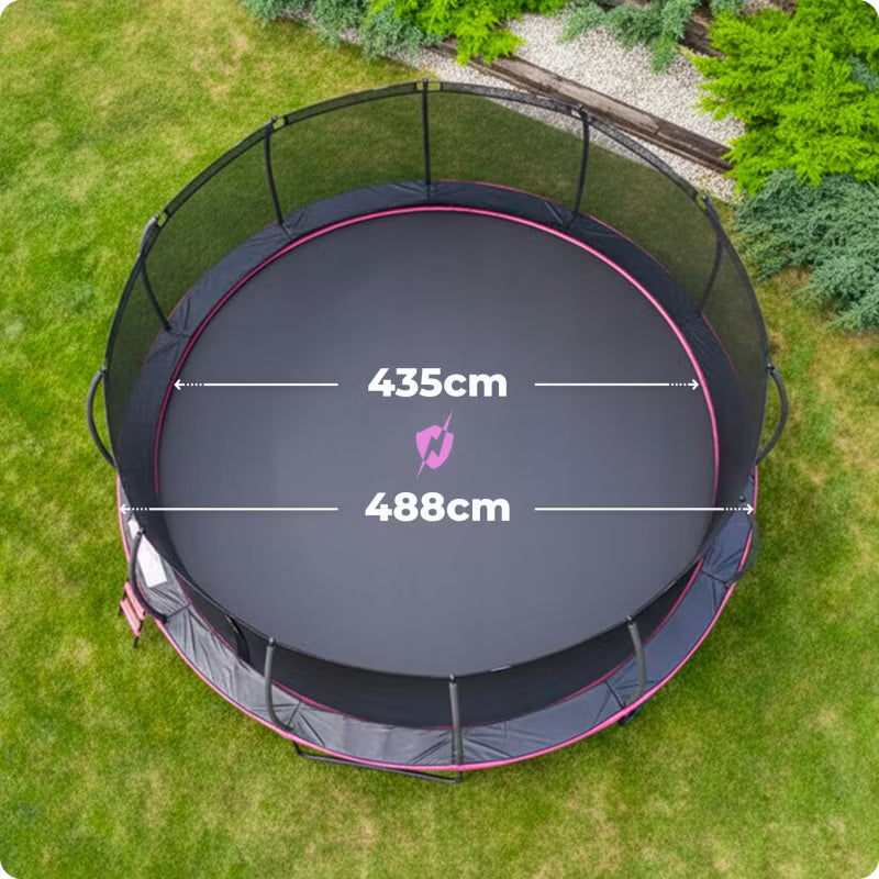 Havetrampolin 488 cm med Sikkerhedsnet og Stige