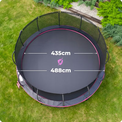 Havetrampolin 488 cm med Sikkerhedsnet og Stige