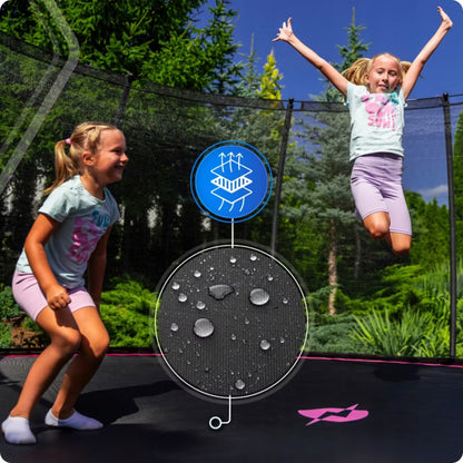 Havetrampolin 488 cm med Sikkerhedsnet og Stige
