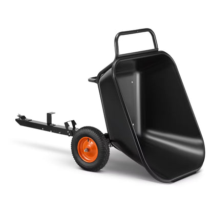 Havevogn med Tipfunktion 350 Liter Sort