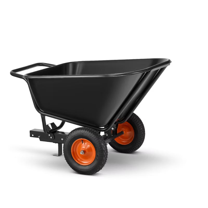 Havevogn med Tipfunktion 350 Liter Sort