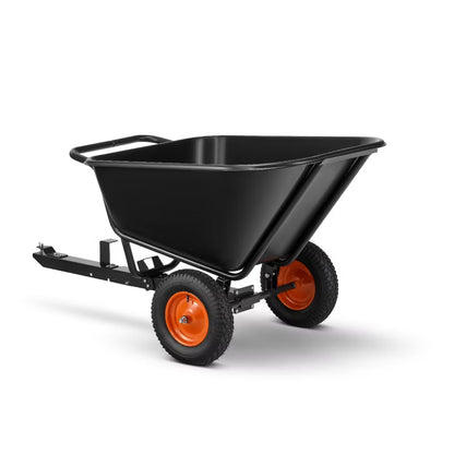 Havevogn med Tipfunktion 350 Liter Sort