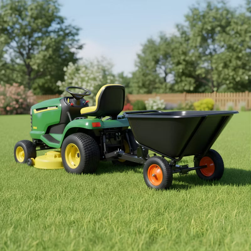 Havevogn med Tipfunktion 350 Liter Sort