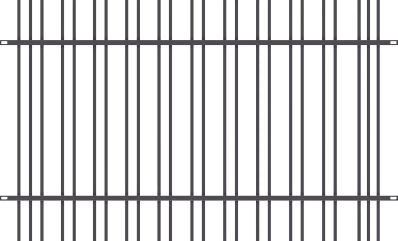 Hegn Paros 120x200 cm Galvaniseret Stål Antracit