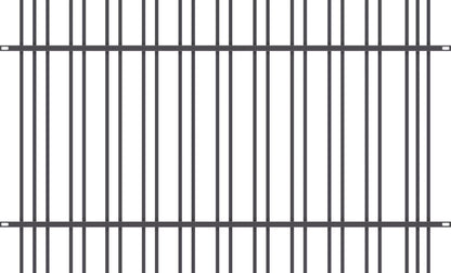 Hegn Paros 120x200 cm Galvaniseret Stål Antracit