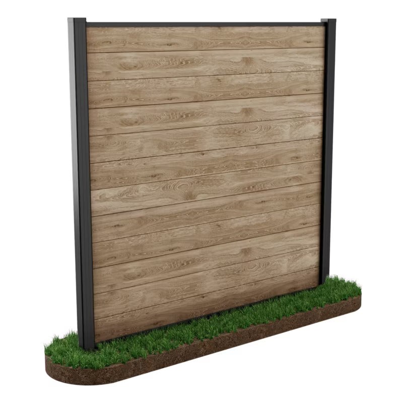 Hegnpanel Ashwood 180x180 cm Trælook