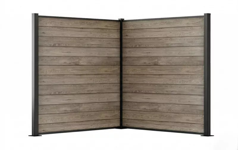 Hegnpanel Ashwood 180x180 cm Trælook