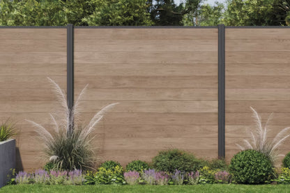 Hegnpanel Ashwood 180x180 cm Trælook