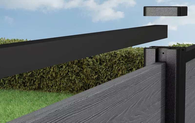 Hegnpanel Ashwood 180x180 cm Trælook
