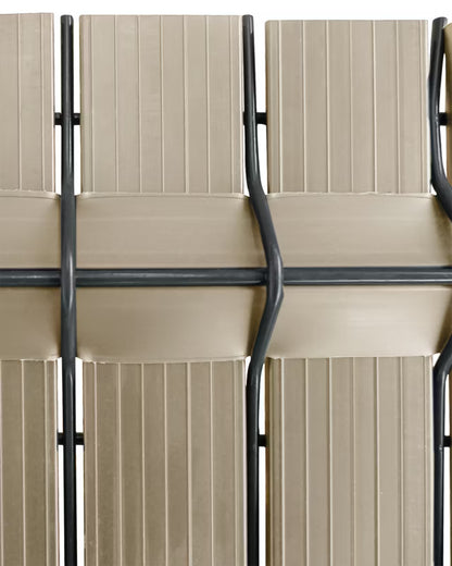 Hegnslameller 153x250 cm Beige PVC