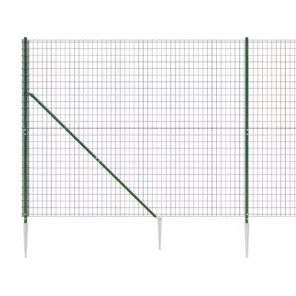 Hegnsnet 2x25 m Galvaniseret Stål med PVC 2 Stk
