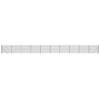 Hegnsnet 2x25 m Galvaniseret Stål med PVC 2 Stk