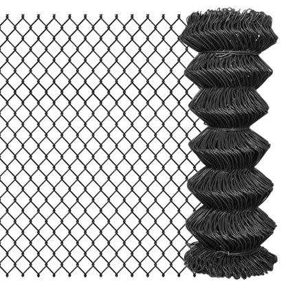 Hegnspanel 15x1 m Stål PVC
