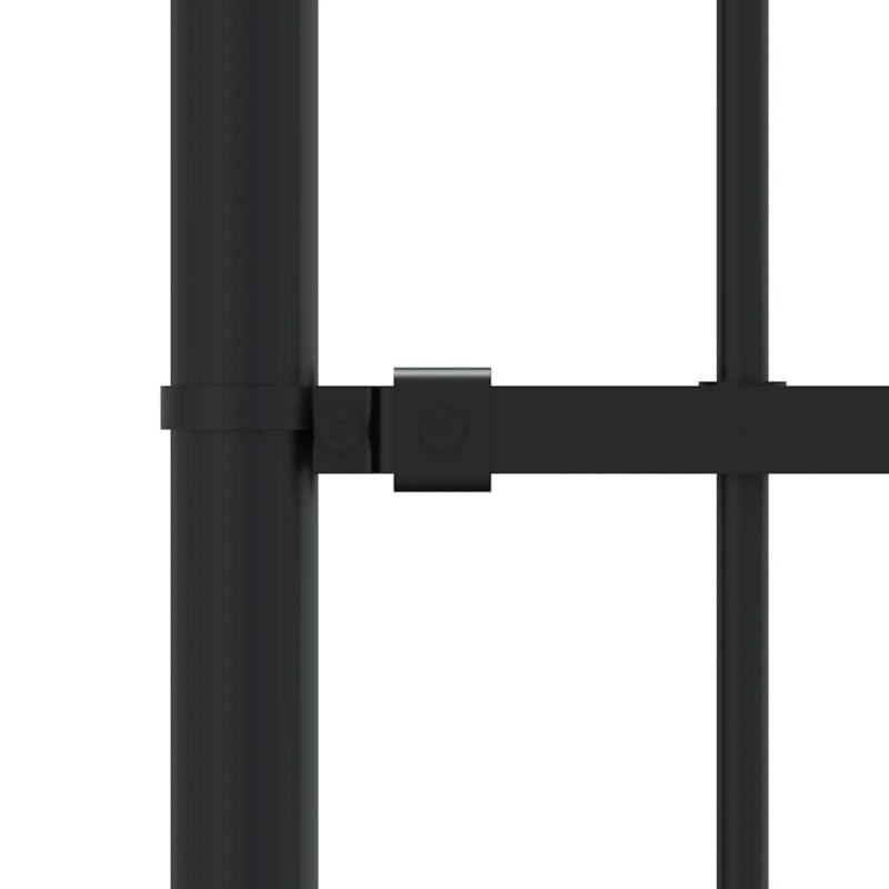 Hegnspanel 239x165 cm Sort Stål