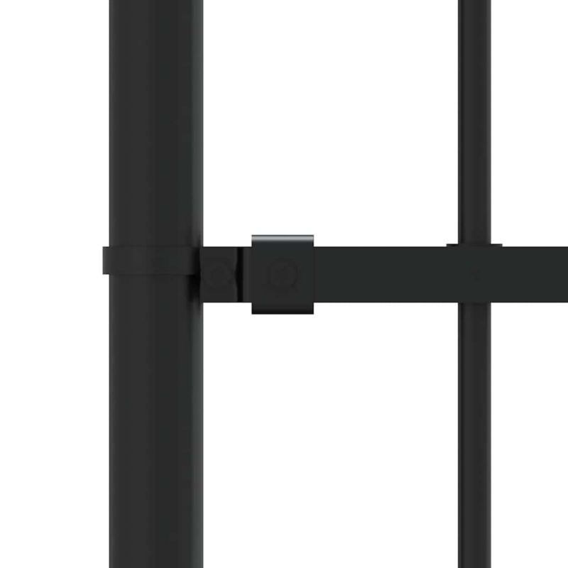 Hegnspanel 239x222 cm Sort Stål