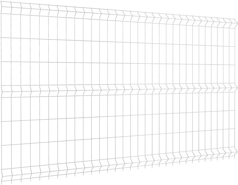 Hegnspanel 3D 153x250 cm Galvaniseret Stål